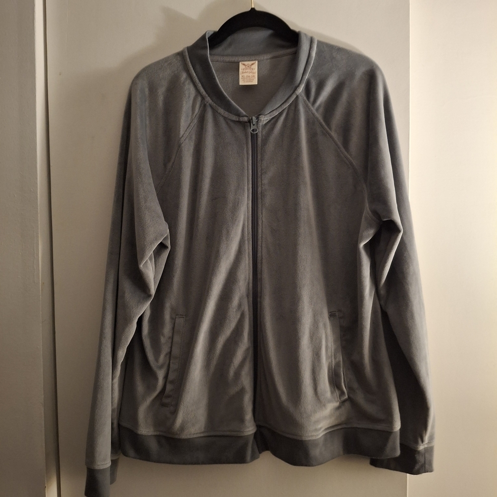 Faded Glory Women's Charcoal Zip-Up Jacket